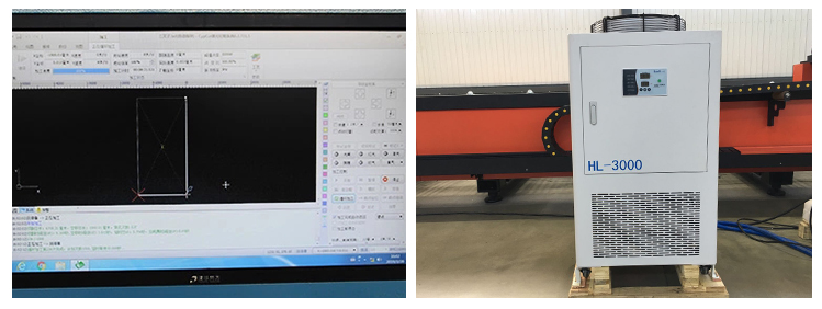 3015 Fiber Laser Metal Cutting Machine 1000w 2000w Max Raycus Laser Power