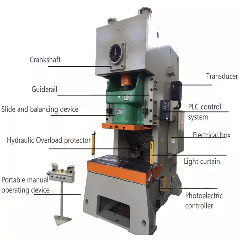 High Precision Pneumatic Single Crank Stamping Power Press Punching Machine