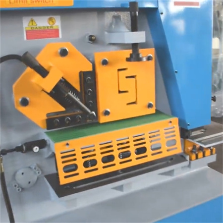90 Ton Iron Worker Iron Cutting Machine U Profile Cutting CNC Punch Shear
