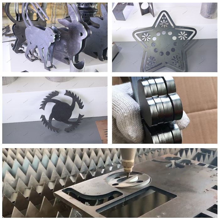 Cnc Fiber Laser Cutting Machine 1000w 2000w For Aluminum Metal Steel Tube Cutting