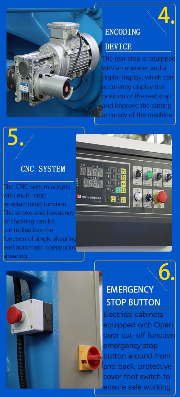 Hydraulic Guillotine Shear Machine Qc12y 8*6000mm Guillotine Industrial Sheet Metal Aluminium Stainless Steel Cutting Shearing M