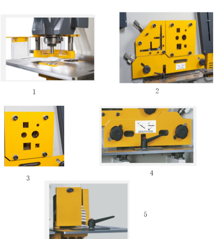 Metal Cutting Hydraulic Steelworkers Machine For Punching Cropping Notching Cutting