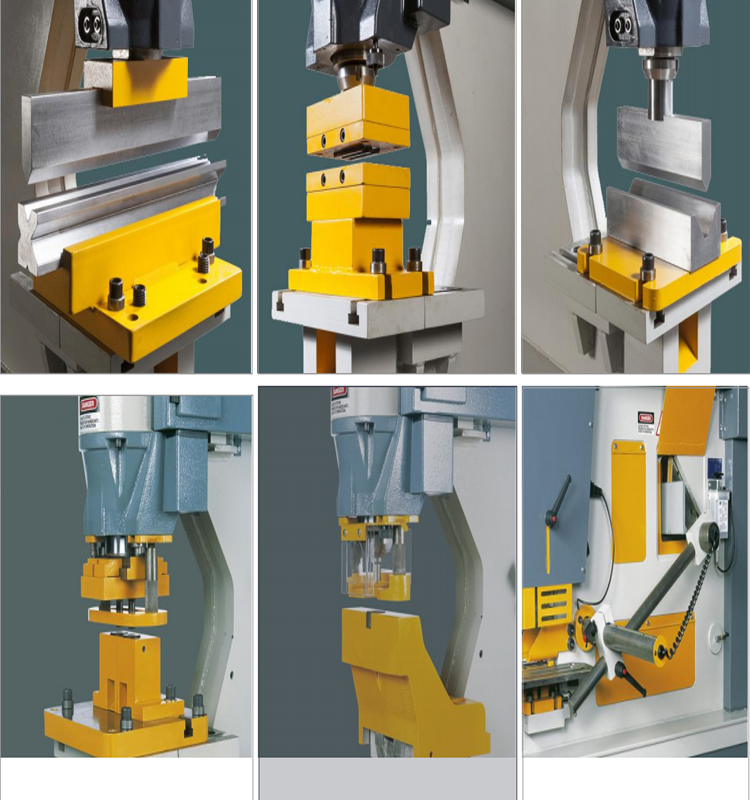 Metal Cutting Hydraulic Steelworkers Machine For Punching Cropping Notching Cutting