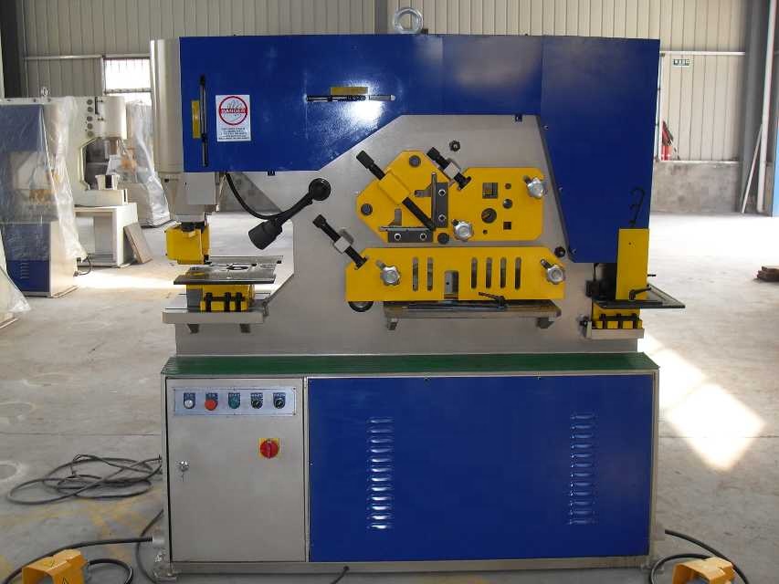 Q35y Series Multifunctional Hydraulic Iron Worker Combined Shearing And Punching Machine