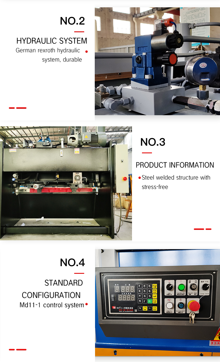 Shear Cutting Machine Guillotine Metal Hydraulic Shearing Machine Qc11Y/K