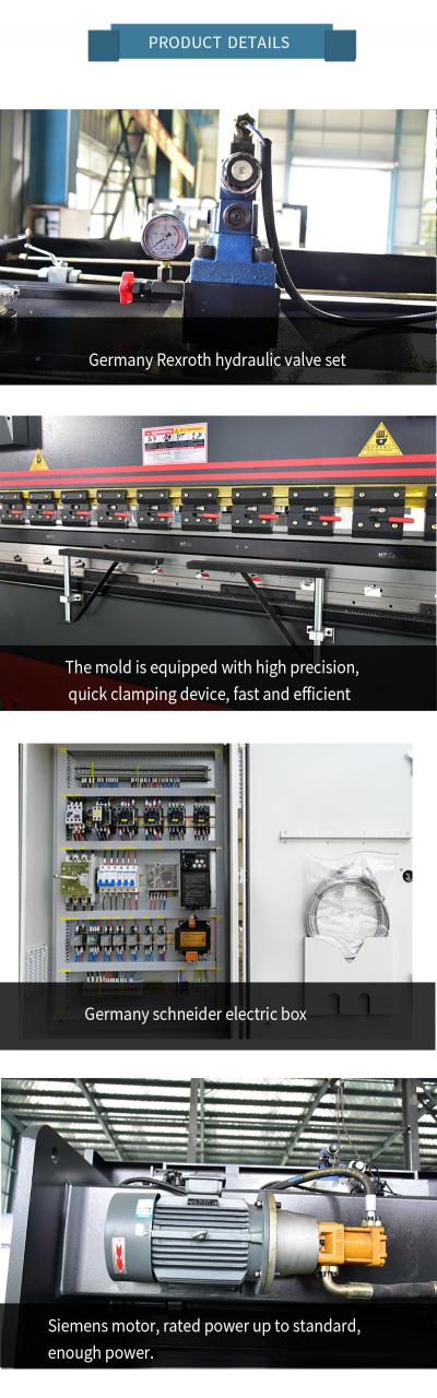 Wc67k-63t/3200 Economical Type Hydraulic Delem Cnc Metal Sheet Bending Press Brake